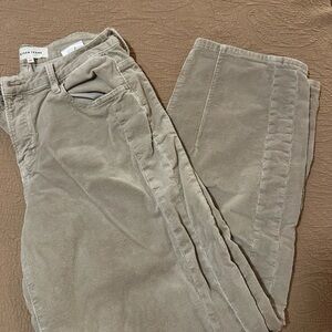 Women’s High Rise Crop Barrel Corduroy Jeans